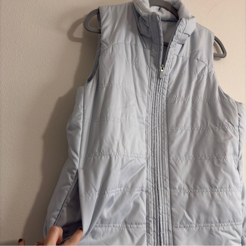 Nike Women's Gray Blue Platinum Puffer Vest Large - Picture 7 of 11
